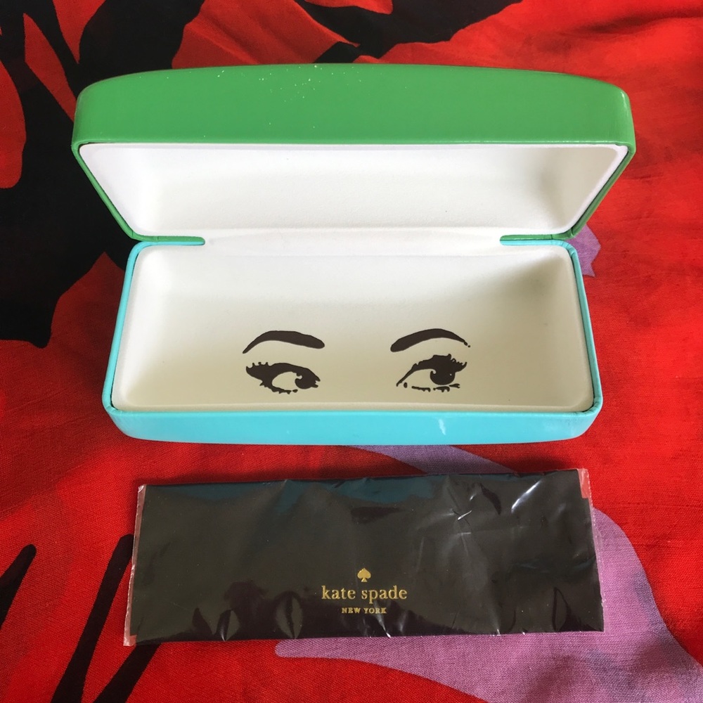 Two Kate Spade hard cases for eyeglasses sunglasses glasses